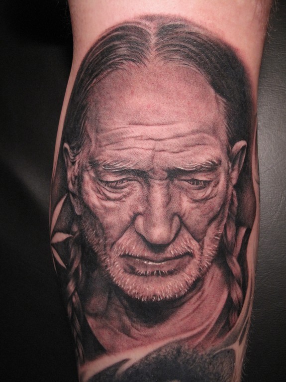 Willie Nelson by Bob Tyrrell TattooNOW